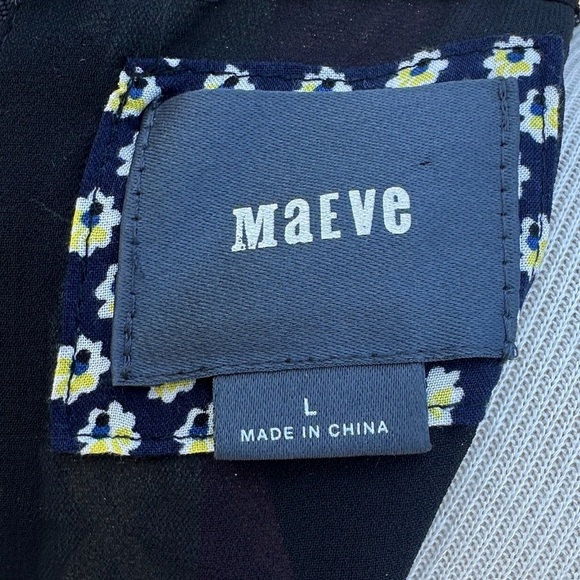 Maeve/Anthropology "Tilde" embroidered metallic shift dress - size L - Picture 2 of 4